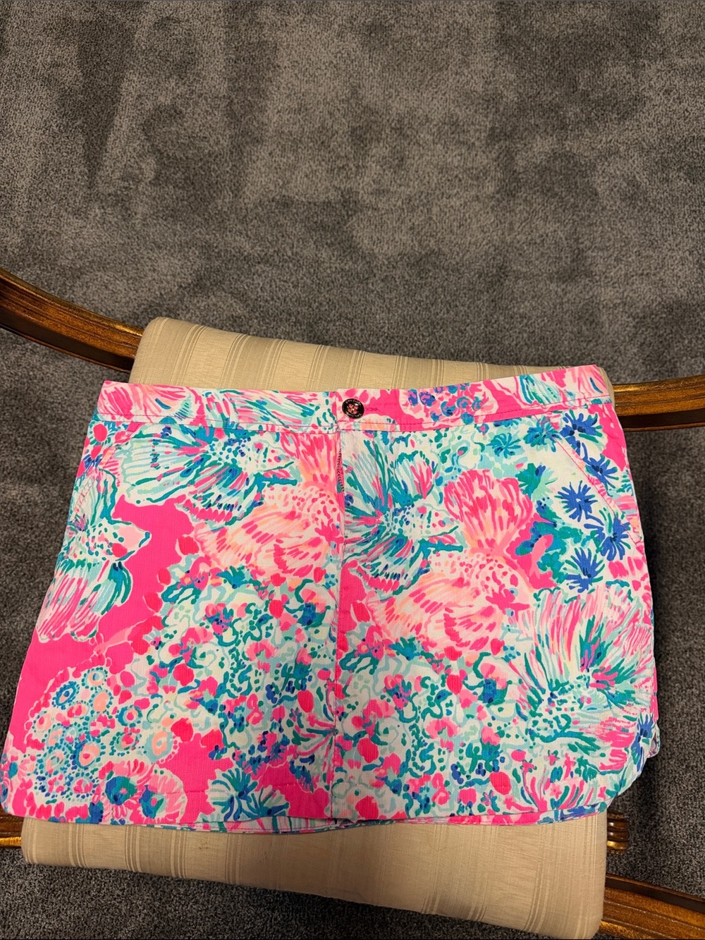 Lilly Pulitzer Pink Floral Print Mini Skirt